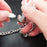 1 Pair Heart and Square Concentric Lock Key Couple Chain Bracelet