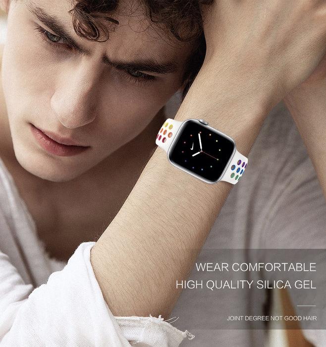 NIKE Style Pride Collection Apple Watch Band Series 10, 9, 8, 7, 6, SE, 5, 4, 3