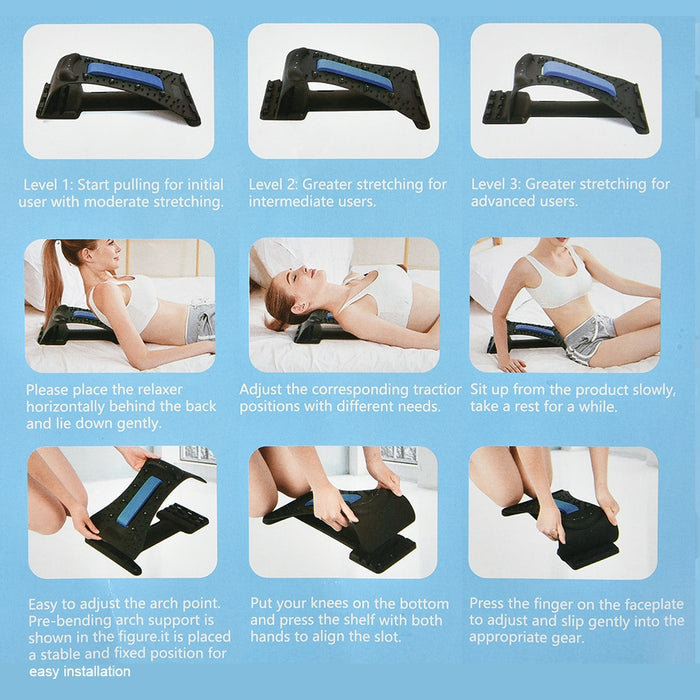 Neck, Shoulder And Back Magnetic Therapy Massage Stretcher