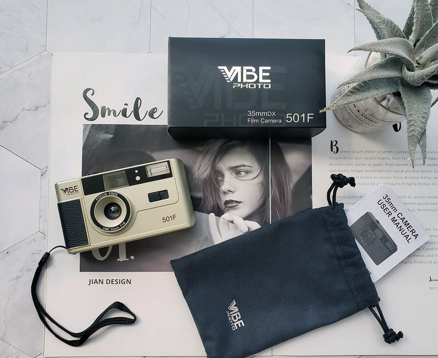 Vibe Photo 501F Vintage 35mm Reusable Film Camera On Sale
