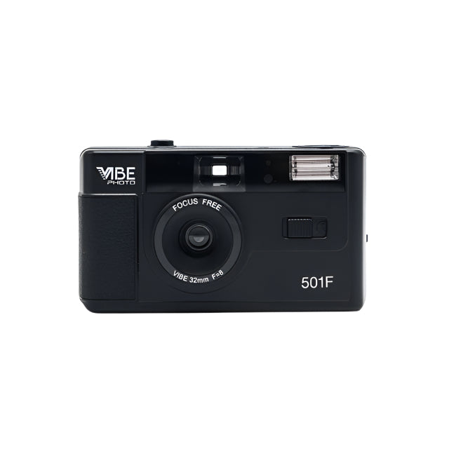 Black Vibe Photo 501F Vintage 35mm Reusable Film Camera On Sale