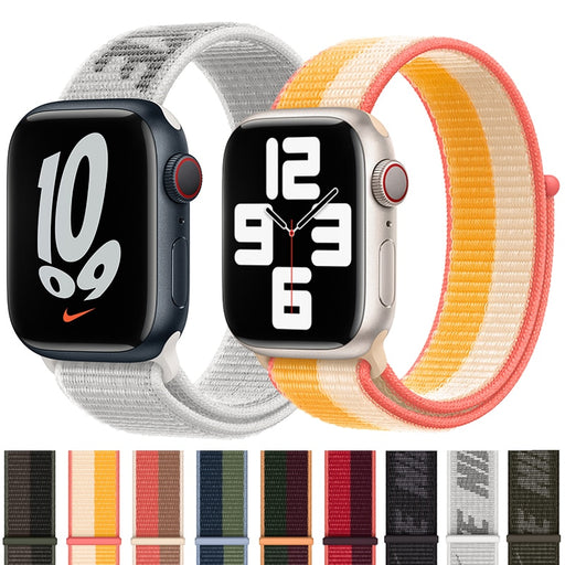 NIKE And World Flags Nylon Watch Straps Collection For Apple Watch On Sale