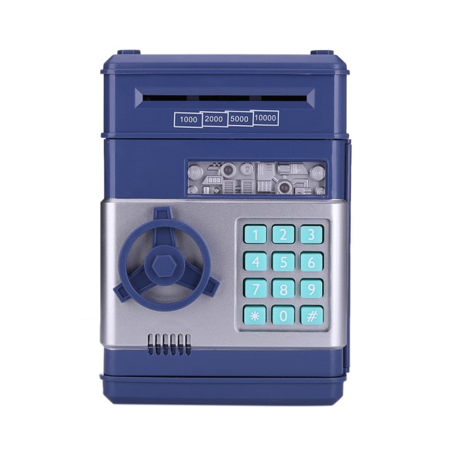 Navy Blue Portable Money Box On Sale