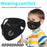 Kid Size Sports Black Mesh Face Mask With Filters On Sale