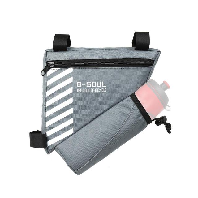 Gray Waterproof Bicycle Triangle Frame Bag On Sale