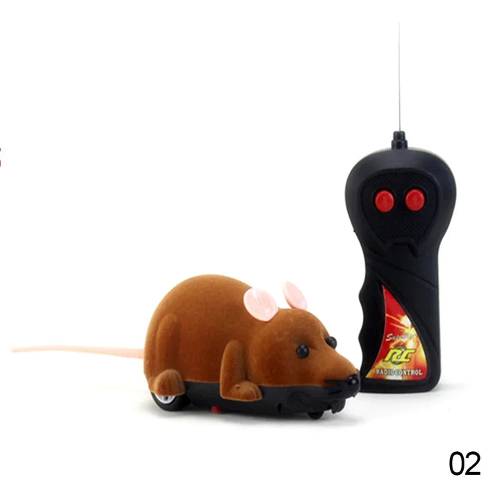 Wireless Remote Control Robot Mouse Toy for Cats, Dogs, And Kids On Sale