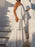 Chic Layered Ruffle Tiered White Dress On Sale
