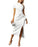 Elegant Asymmetric One Shoulder Cocktail Party Ruched Side Slit Ivory White Dress On Sale