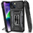 Black Armor Protection iPhone Case with Kickstand and Camera Cover On Sale