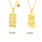 Gold Capricorn Zodiac Sign Stainless Steel Pendant Necklace – Tarot Card Style Constellation Necklace for Women On Sale