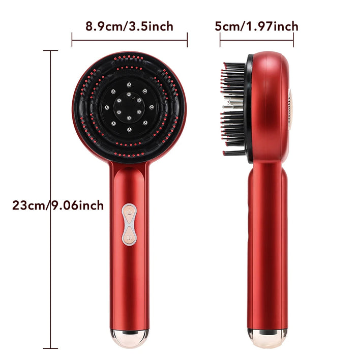 Red Light Scalp Massager Comb with Vibration and Serum Applicator – 3 Modes Rechargeable Hair Care Brush On Sale