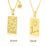 Gold Pisces Zodiac Sign Stainless Steel Pendant Necklace – Tarot Card Style Constellation Necklace for Women On Sale