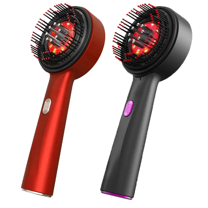 Red Light Scalp Massager Comb with Vibration and Serum Applicator – 3 Modes Rechargeable Hair Care Brush On Sale