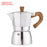 White Vintage Style Aluminum Italian Moka Stovetop Espresso Coffee Pot 150ml On Sale