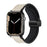 Beige Genuine Leather Magnetic Buckle Watch Band For Apple Watch Series On Sale