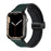 Green Genuine Leather Magnetic Buckle Watch Band For Apple Watch Series On Sale