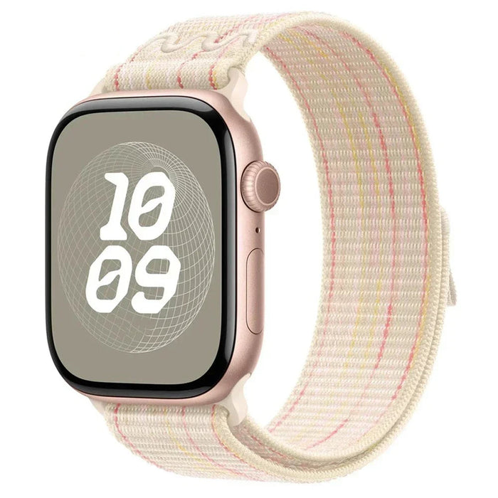 New Starlight Nylon Sport Loop Watch Straps Collection For Apple Watch 38mm, 40mm, 41mm, 42mm, 44 mm, 45mm, 46mm, 49mm On Sale
