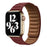 Wine Red Leather Link Magnetic Loop Apple Watch Band On Sale