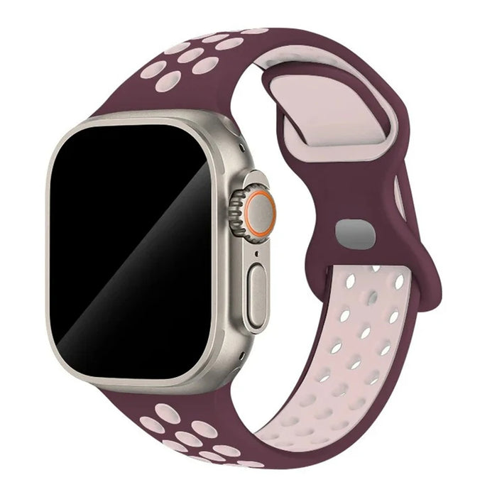 Purple Brown Silicone Sport Band for Apple Watch Strap On Sale