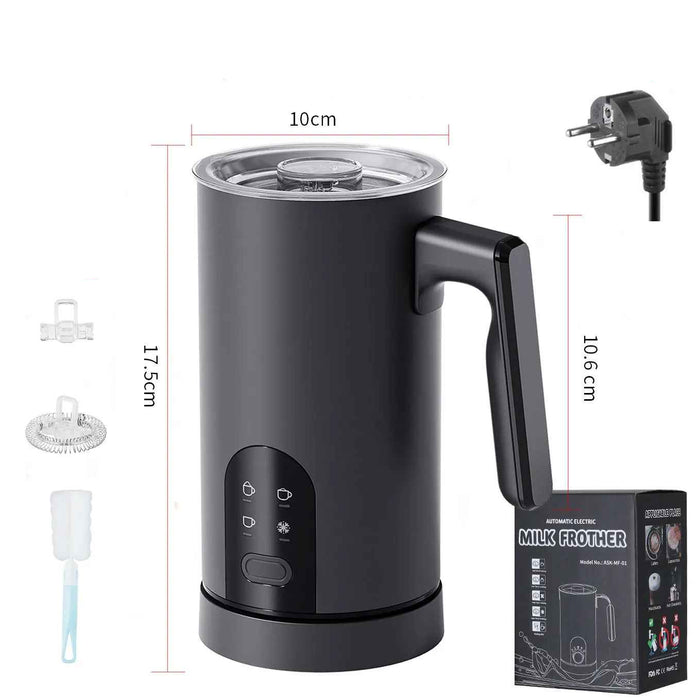 5-in-1 Multifunctional Smart Milk Frother & Foam Maker – Hot & Cold Foam with Quiet Operation On Sale