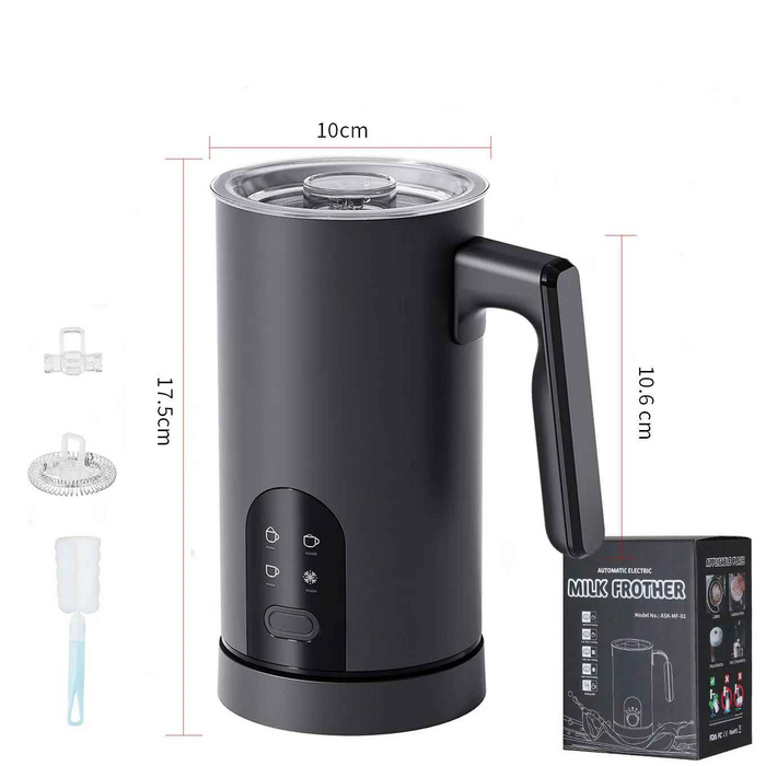 5-in-1 Multifunctional Smart Milk Frother & Foam Maker – Hot & Cold Foam with Quiet Operation On Sale