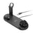 Black Qi-compatible Multi-device Wireless Charging Station With Smartphone, Smartwatch Holder and Earbud Charging Support On Sale