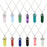 Natural Quartz Crystal Hexagonal Pillar Bullet Pendant Necklaces On Sale