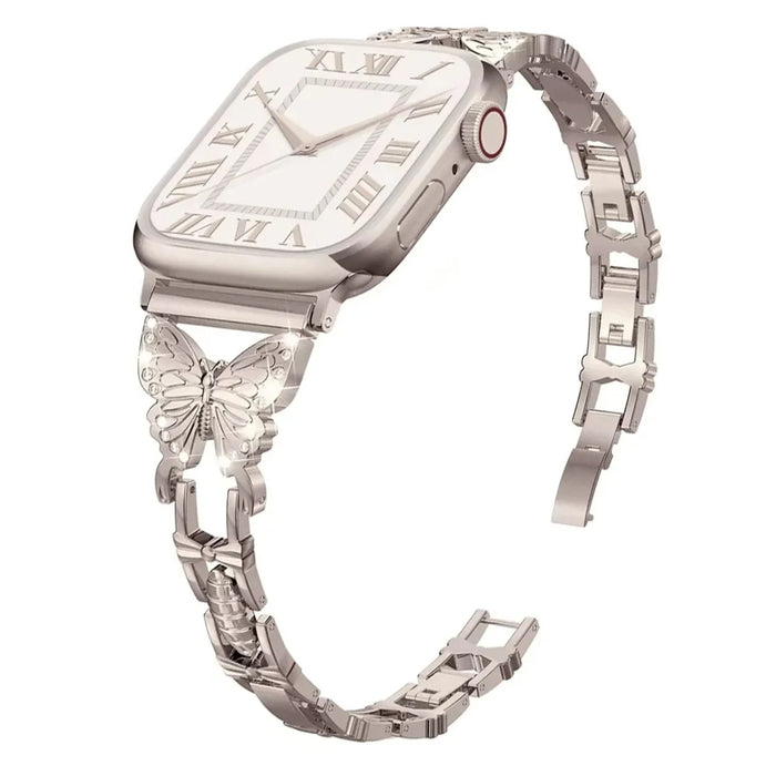 Butterfly Women Apple Watch Diamond Adjustable Chain 38mm 40mm 42mm 44mm 45mm 49mm On Sale