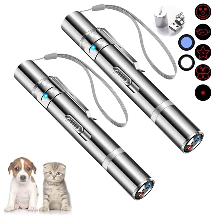 3 in 1 USB Rechargeable LED Cat Interactive Laser Pointer On Sale