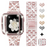 Stainless steel rhinestones strap with case for Apple watch band 40mm, 41mm, 42mm, 44mm, 45mm, 46mm, 49mm On Sale
