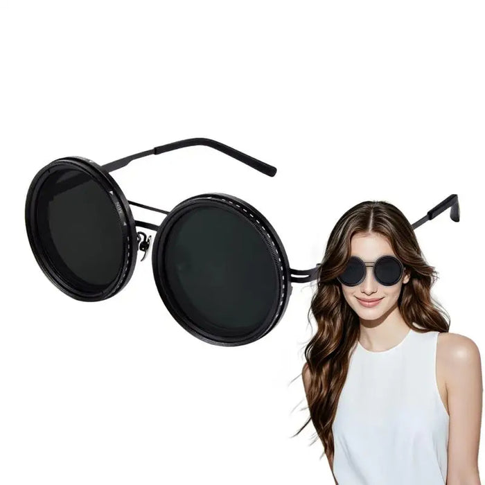 9 Gears Adjustable ND Dimming Filter UV Polarized Sunglasses On Sale