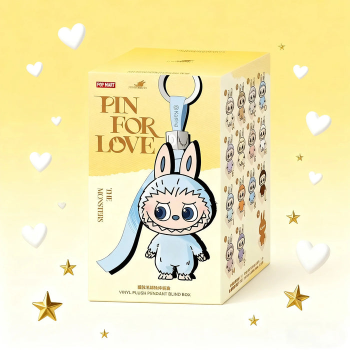 THE MONSTERS Pin For Love Series Labubu Vinyl Plush Pendant Dolls A To M Blind Box Collection On Sale