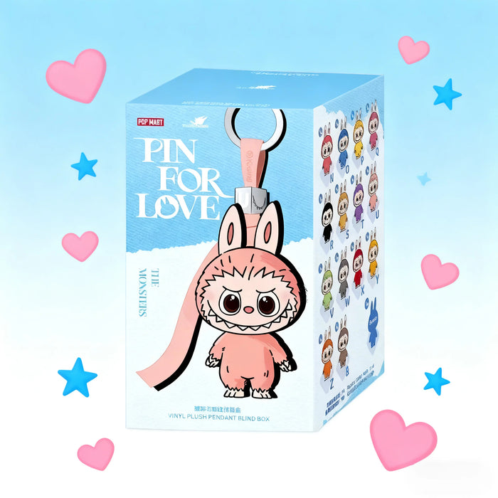 THE MONSTERS Pin For Love Series Labubu Vinyl Plush Pendant Dolls N To Z Blind Box Collection On Sale