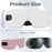 Size of Foldable 4D Smart Eye Massager With Heat Compression Bluetooth Music Function