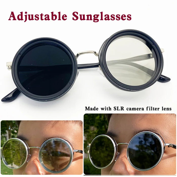9 Gears Adjustable ND Dimming Filter UV Polarized Sunglasses On Sale