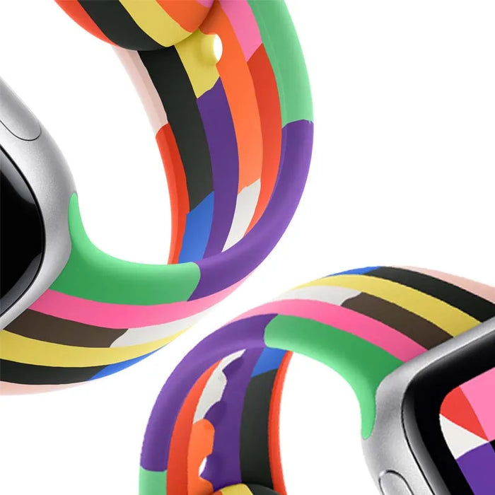 Rainbow Pride Edition Silicone Sport Watch Band On Sale