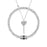 1 Pair Stainless Steel Heart Key Pendant Couple Bracelet Necklace Set