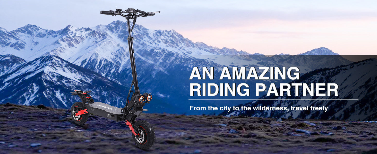 H6 Master 2400W Dual Motor 37mph 48V 21AH 11'' Off Road Tires High-performance Foldable Electric Scooters For Adults On Sale