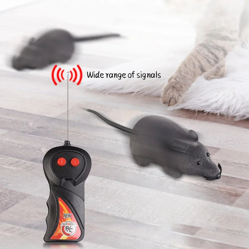 Wireless Remote Control Robot Mouse Toy for Cats, Dogs, And Kids On Sale