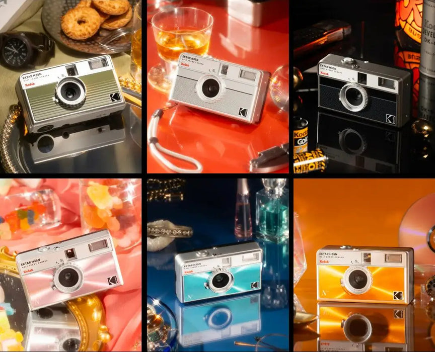 Enhanced 35mm Retro Half Frame Film Camera With Flash and Star Filter