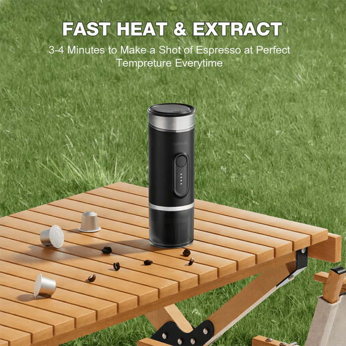 Automatic Heating Portable Orange Coffee Maker – 2-in-1 Capsule Ground Coffee with 15-Bar Pressure On Sale