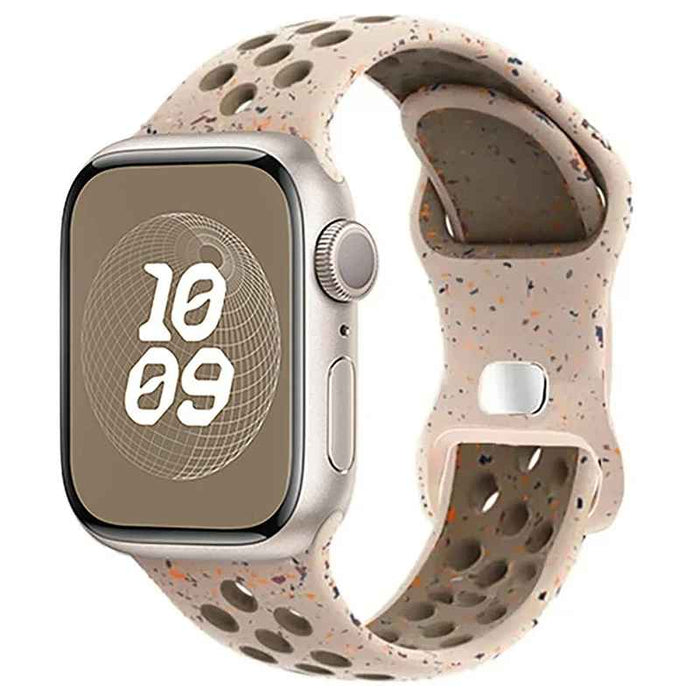 Sandstone Athletic Sport Silicone Watch Band for Apple Watch On Sale
