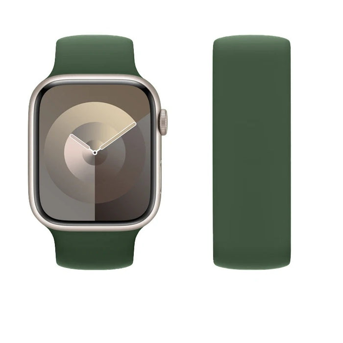 Clover Green Solo Loop Silicone Watch Band For Apple Watch On Sale