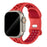 Red NIKE Style Sport Band for Apple Watch Strap On Sale
