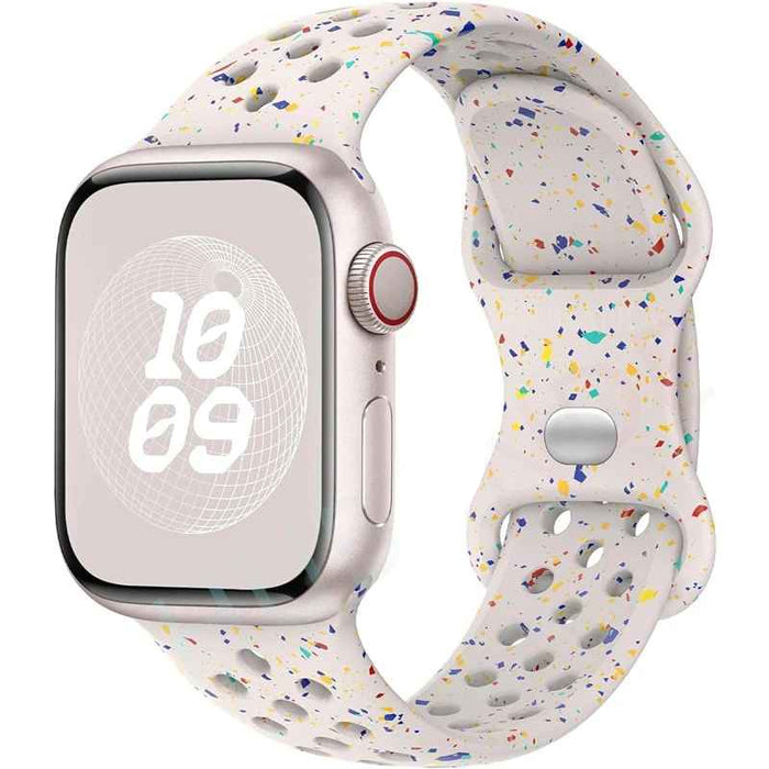 Starlight Athletic Sport Silicone Watch Band for Apple Watch On Sale