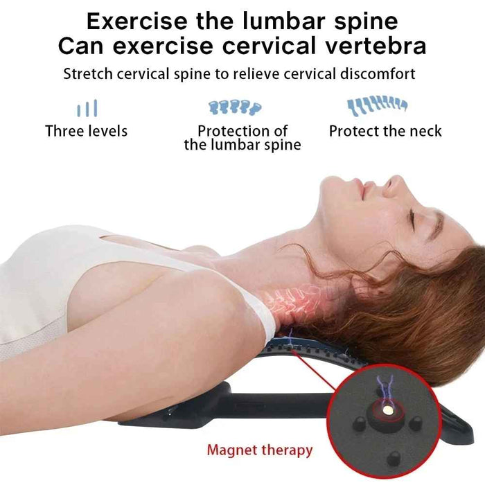 Magnetotherapy Multi-Level Adjustable Lumbar Back Stretcher On Sale