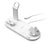 White Qi-compatible Multi-device Wireless Charging Station With Smartphone, Smartwatch Holder and Earbud Charging Support On Sale