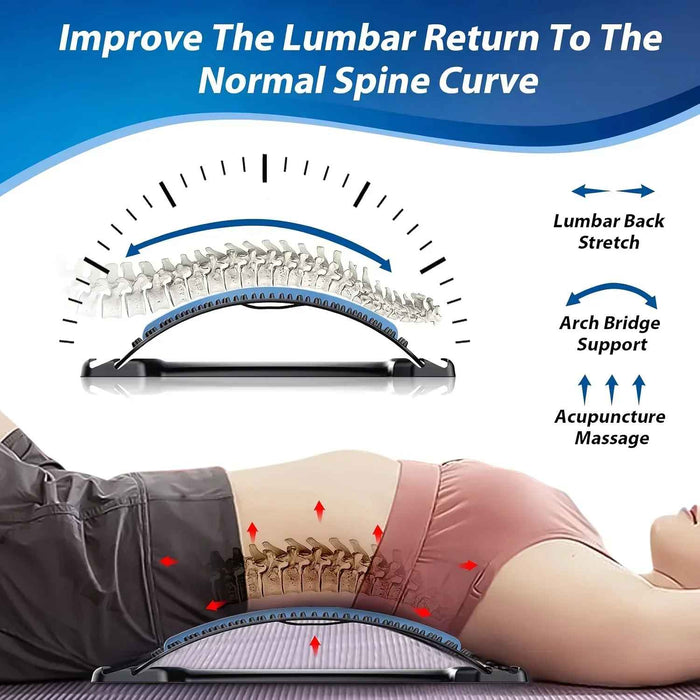 Magnetotherapy Multi-Level Adjustable Lumbar Back Stretcher On Sale