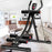 Height Adjustable Foldable Ab Exercise Machine with LCD Monitor, Single Track Core Trainer for Home Gym On Sale