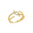 925 sterling silver adjustable double cross ring silver color on sale
